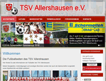 Tablet Screenshot of fussball-in-allershausen.de